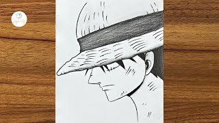 Easy anime drawing || how to draw Monkey D. Luffy step by step || Anime character drawing