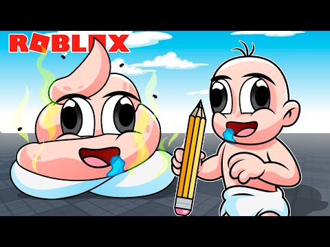 CONVIERTE EN LO QUE DIBUJAS ✍️🤩 BEBE NOOB y NOOBSI en Roblox