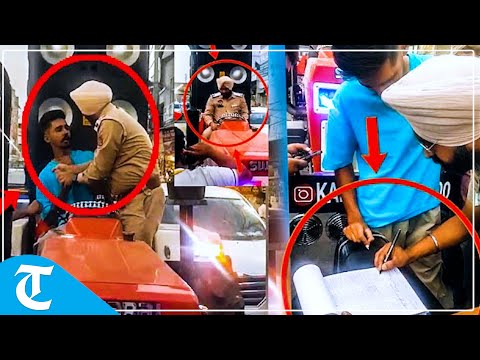 Khanna Traffic Police impounds modified tractor having 52 speakers, pressure horn