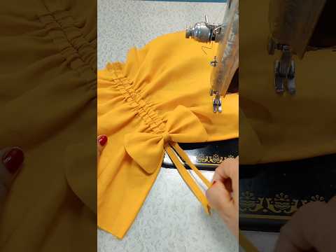 very easy BOW ? sleeves design #shorts  #youtubeshorts
