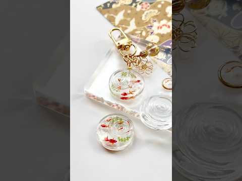 【レジン】お菓子の蓋容器編！レジンで波紋作ってみた！How to make ripples with resin #Shorts