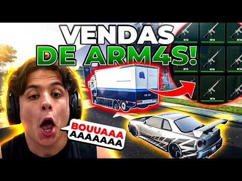 PAULINHO FEZ TRANSPORTE ILEGAL das ARM@S no GTA RP 😱 (Modder Clips)