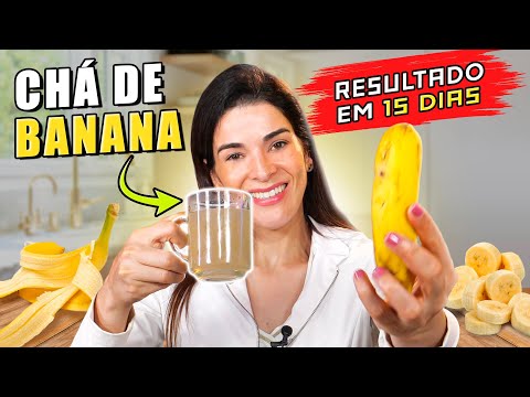 Desincha e Emagrece ⬇ Gordura e Açucar, ⬆ Imunidade - CHÁ DE BANANA Delicioso