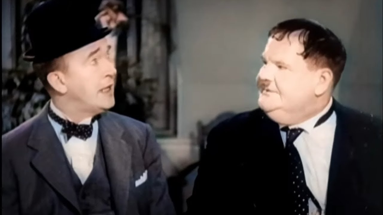 The Flying Deuces (1939) COLORIZED | Laurel & Hardy | Wartime Comedy | Full Length Movie