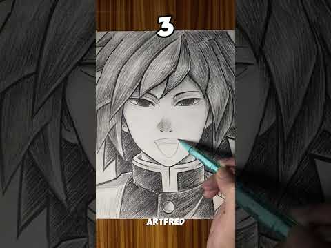 Which one is correct for Giyu Tomioka ✨ #drawing #demonslayer #guess