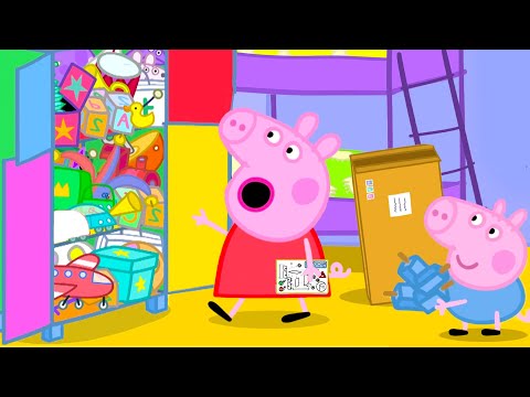 Peppa Pig's New TOY Cupboard 🖼️ Peppa&George: Room Makeover | Full Episodes | Cartoon | 20 Minutes