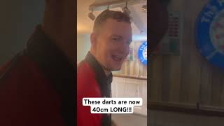 WORLDS LONGEST DARTS #darts #3dart #180