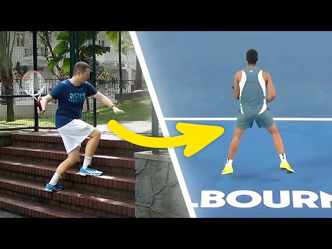 Weird drill to move like the pros - tennis lesson