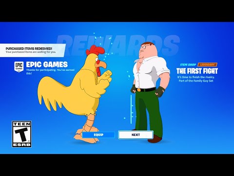 Fortnite Peter Griffin vs Giant Chicken
