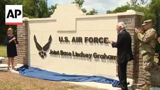 YouTube video thumbnail: US Military Base in South Carolina is Renamed After Lindsey Graham
