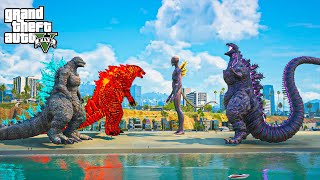 GTA 5 Mods: Godzilla Minus One & Thermo Godzilla Prime vs Shin Godzilla Team