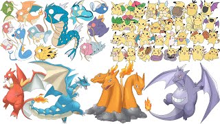 151 Kanto Pokemon FUSED with Charizard, Magikarp & Pikachu!