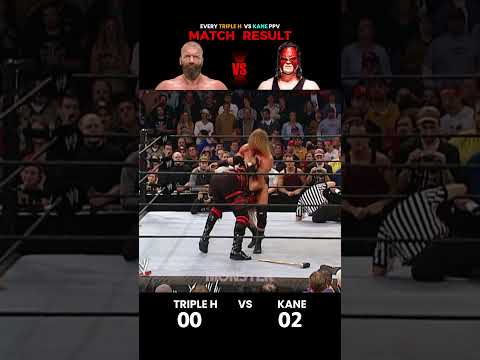 Every Triple H vs Kane PPV Match Result
