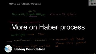More on Haber process