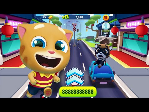 Talking Tom Gold Run Boss Fight In China - Super Ginger Unlocked - Talking Tom Hero Dash