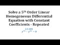 Differential Equations and Roots