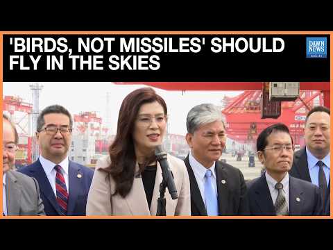 YouTube video thumbnail: Taiwan Opposition Leader Says ‘Birds, Not Missiles,’ Should Fly During China Visit