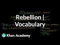 Understanding Rebellion and Related Concepts