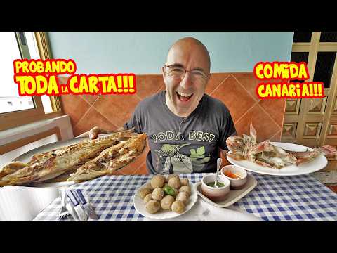 Probando MUCHISIMA COMIDA CANARIA... y MUCHÍSIMO PESCADO en TENERIFE