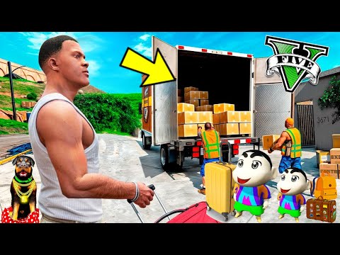 😱Shinchan,Pinchan And Franklin Left Their Billionaire House For Lifetime In GTA 5 | GTA V HINDI