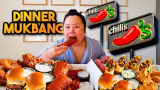 Chilli's Mukbang Nashville Hot Mozzarella + Buffalo Wings + Honey-Chipotle Crispers 먹방 Eating Show!