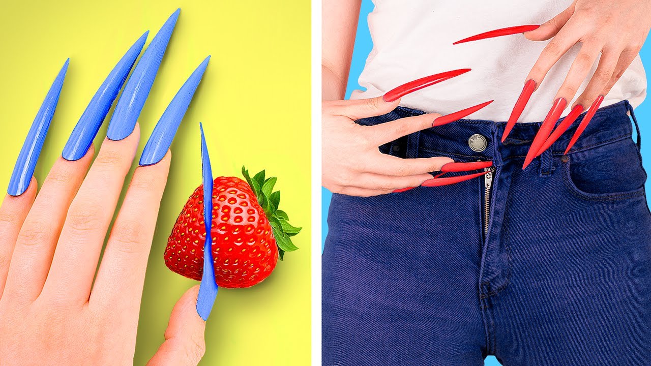 #2 Girls Problems with Long Nails and Short Nails