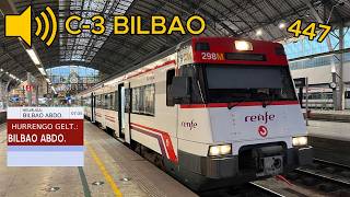 Las nuevas megafonías de la C-3 de Bilbao en 447