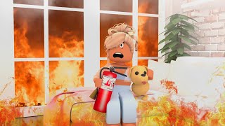 MY APARTMENT BURNED DOWN | Roblox Bloxburg Roleplay | *WITH VOICE*