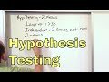 Hypothesis Testing Concepts