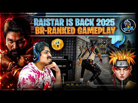 RAISTAR IS BACK RAISTAR BR-RANKED GOD LEVEL GAMEPLAY GYANGAMING CHALLENGE ON LIVE - Garena Free Fire