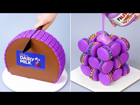 💜 Satisfying Purple Cake Decorating Ideas | Amazing Chocolate Cake Tutoruials | So Yummy Dessert