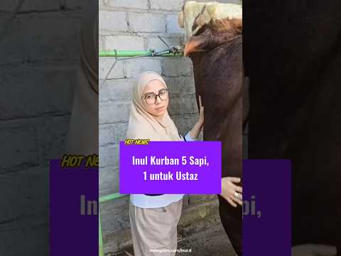 Inul Daratista Kurban 5 Sapi, Tetap Potong di Rumah #shorts #viralvideo