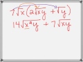 Radical Expressions and Binomial Multiplication