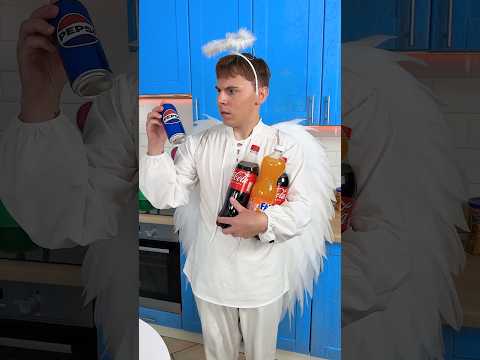 Angel vs Demon! 😇😈 This Is What Makes The Sound 😂