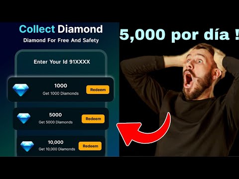 reclama 5,000 diamantes fácil 😍 como conseguir diamantes gratis en freefire 2024