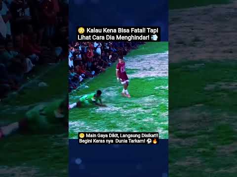 ๐ฅ Refleks Gila! Pemain Tarkam Ini Hampir Kena Sleding Tackel Tapi Masih Bisa Selamat! โฝ