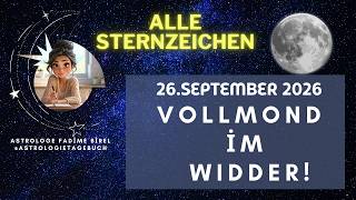 Vollmond im Widder! 26. September 2026 Astrologin Fadime Birel #astrologie