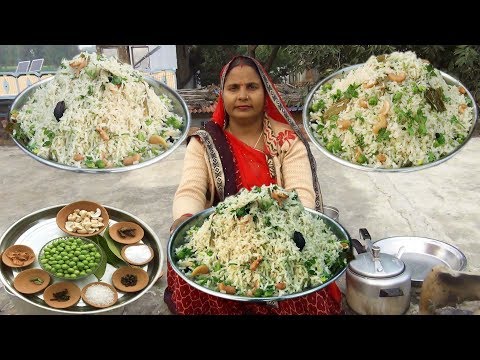 कुकर में स्वादिष्ट खिले खिले ताज़ा मटर पुलाव बनाने की आसान विधि | masala matar pulao recipe in hindi