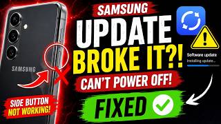 Samsung's Side Button Not Working to Power Off the Phone After Update | Fix it