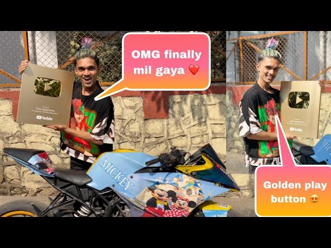 Finally Golden Play Button Aagya Shorts Channel Ka ❤️ || Uman Sayyed Shorts