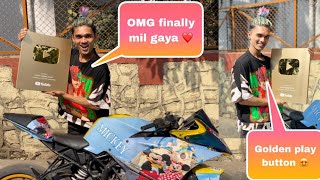 Finally Golden Play Button Aagya Shorts Channel Ka ❤️ || Uman Sayyed Shorts