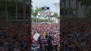 Tartan Army showing Miami how they party