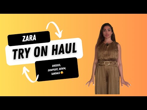 Zara Try On Haul September 2024 🤩 Dresses, Junpsuits and denim look 🤩 Links below 👇🏻