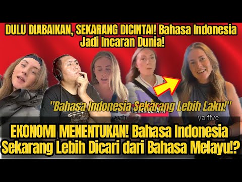BULE-BULE INI BERPUSU BELAJAR BAHASA INDONESIA! Ini Bukan Sekadar Bahasa Biasa Lagi!🇲🇾REACTION🇮🇩