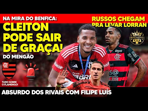 FLAMENGO: JOIA PODE IR DE GRAÇA PRA EUROPA! RUSSOS CHEGAM PRA LEVAR LORRAN! ABSURDO COM FILIPE LUÍS