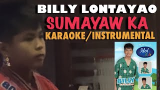 Billy Lontayao - Sumayaw ka - Idol kids Philippines - Karaoke / Instrumental -