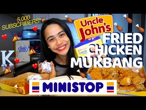 MINISTOP CHICKEN MUKBANG | Uncle John's Fried Chicken