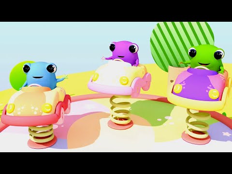 Five Little Cars Jumping On The Bed - Nhạc Thiếu Nhi 2024 Vui Nhộn