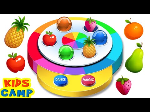 🌈 🍓 Learn Colors | Dancing Fruits On Finger Family Song | Educational Videos For Kids