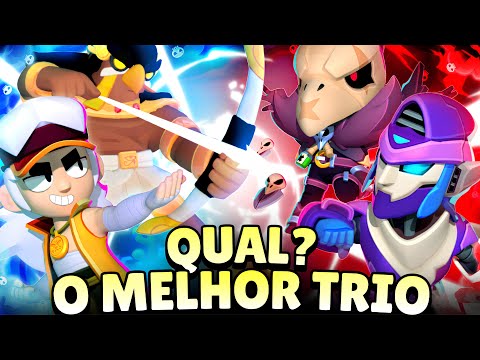 TIER LIST DE TRIOS! TODOS OS 24 TRIOS DO BRAWL STARS DE PIOR A MELHOR! #brawlstars